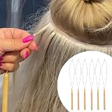 KALIONE 6 Pack Hair Extension Beader Kit Loop Needle Threader Tool view 7