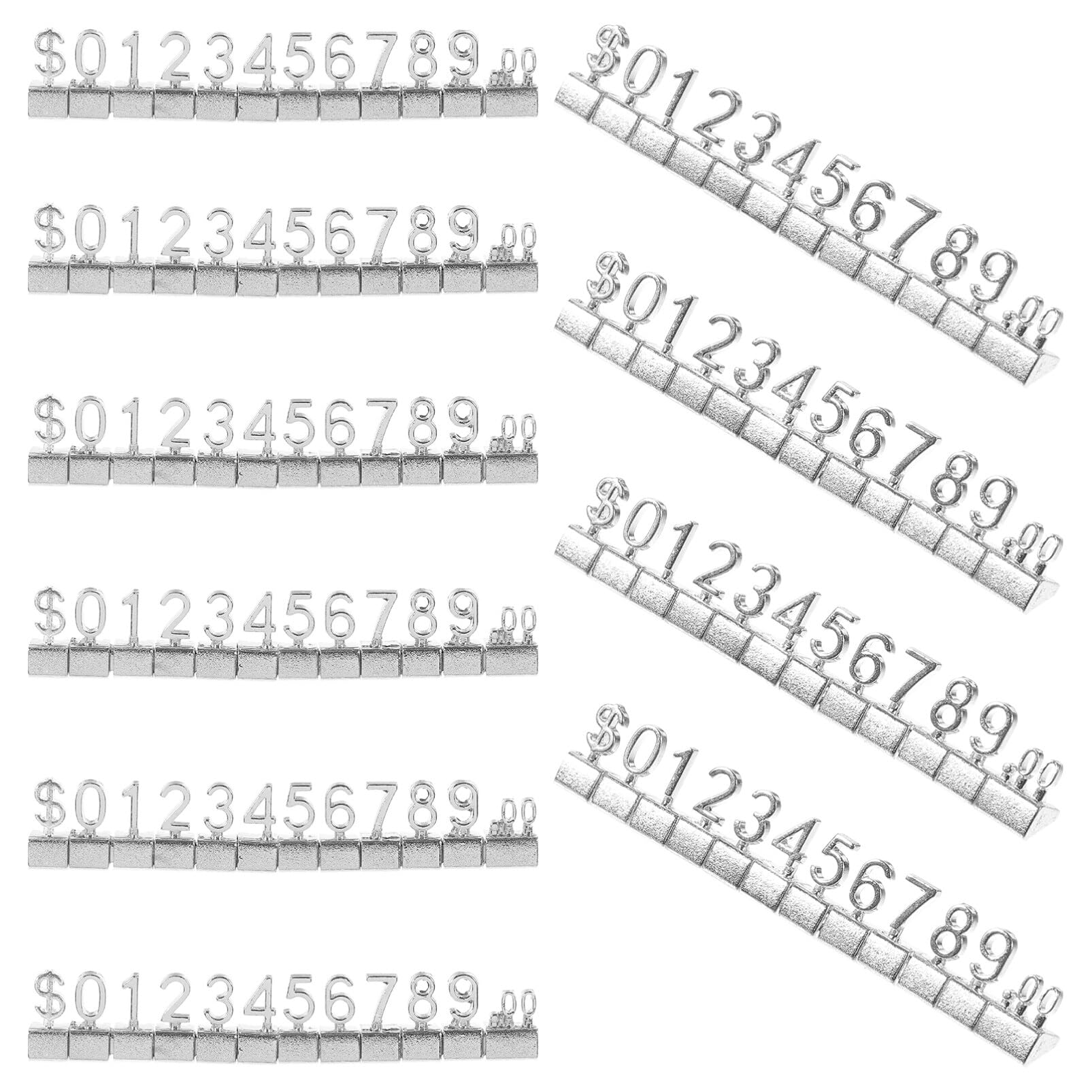 Totority 10pcs Metal Tag Jewelry Tags Tags Stand