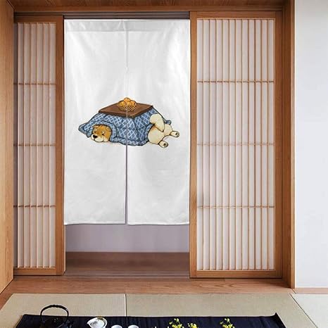 Amazon のれん 犬柄 柴犬 のれん 間仕切り 遮光 断熱 暖簾 ロング 目隠し カーテン 玄関 キッチン リビング 飲食店 幅86cm 丈143cm かわいい おしゃれ 年中使用 シンプル のれん オンライン通販