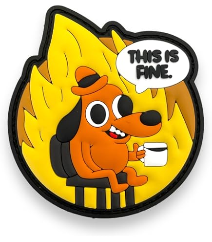 Amazon.com: XMJY This is Fine Dog PVC Patch, 1 Pc PVC Rubber  display picture 1