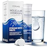 COFUNEE Hydrogen Tablets with Magnesium - H2 Molecular Hydrogen Tabs for Drinking Water, Hydration Electrolytes Supports Healthy Aging, Focus & Daily Energy, Fast-Dissolving Tablets, 60 Count