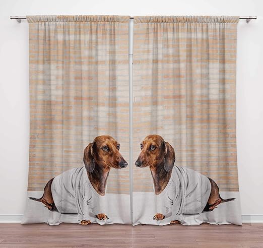 Amazon Com Timingila Brown Brick Wall Dachshund Dog Printed