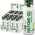 Ketone-IQ Exogenous Ketone Energy Shots with Caffeine - 24 Pack of Green Tea Caffeine Shots with 5g Bioidentical Ketones and B Vitamins - Fast Acting, On The Go Clean Energy Drink (Green Apple)