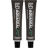 GEAR AID Aquaseal FD Flexible Durable Repair Adhesive for Fixing Tears and Holes in Waders, Wetsuits, PVC Inflatables, Vinyl and Outdoor Gear, Dries Clear, 0.75 oz, 2 Pack