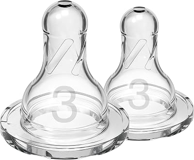 Dr. Brown's Options Narrow Mouth Teat Level 3 6 Months Transparent