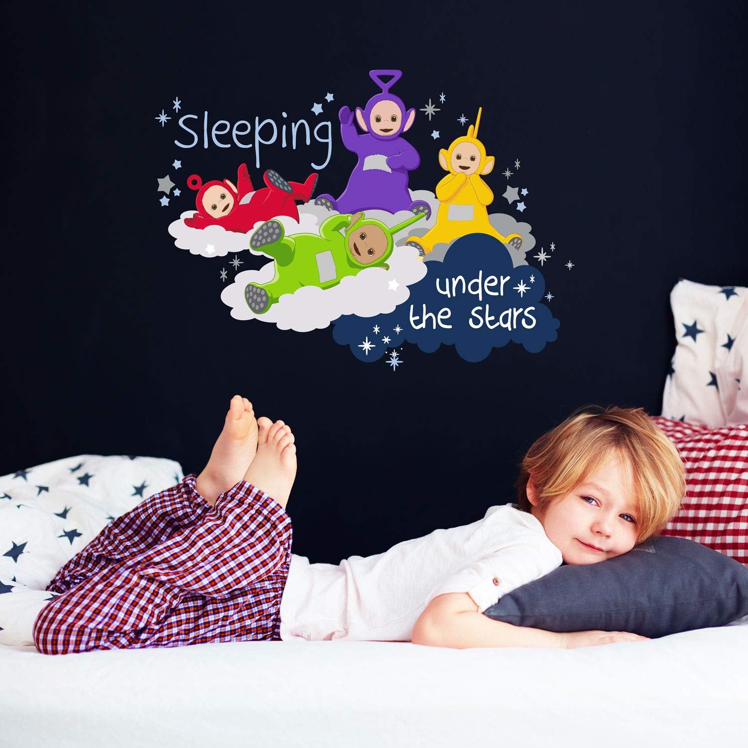 Teletubbies under the stars wall sticker | Official Teletubbies wall stickers | Perfect creating a Teletubbies themed room | UK