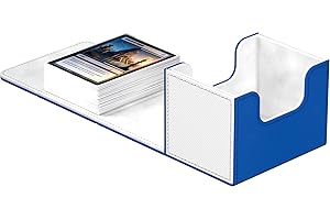 Ultimate Guard Sidewinder Synergy 100+, Deck Box for 100 Double-Sleeved TCG Cards, Blue/White, Magnetic Closure & Microfiber Inner Lining