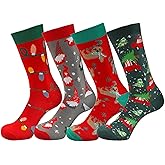 KAKAVENTE Christmas Socks for Women Men,Funnny Christmas Gifts for Women Girls,Crazy Novelty Cute Xmas Holiday Socks