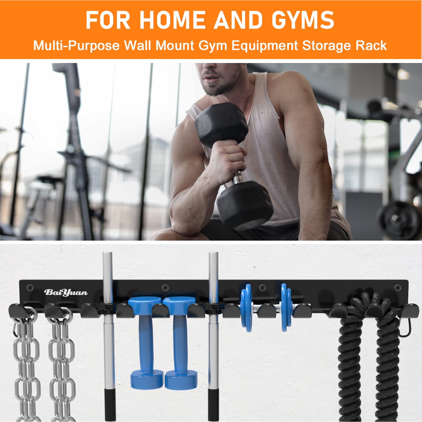 Pyramid Barbell Rack Mua Home Gym Storage Rack - Multi-Purpose Heavy Duty Gym Rack Organizer ...
