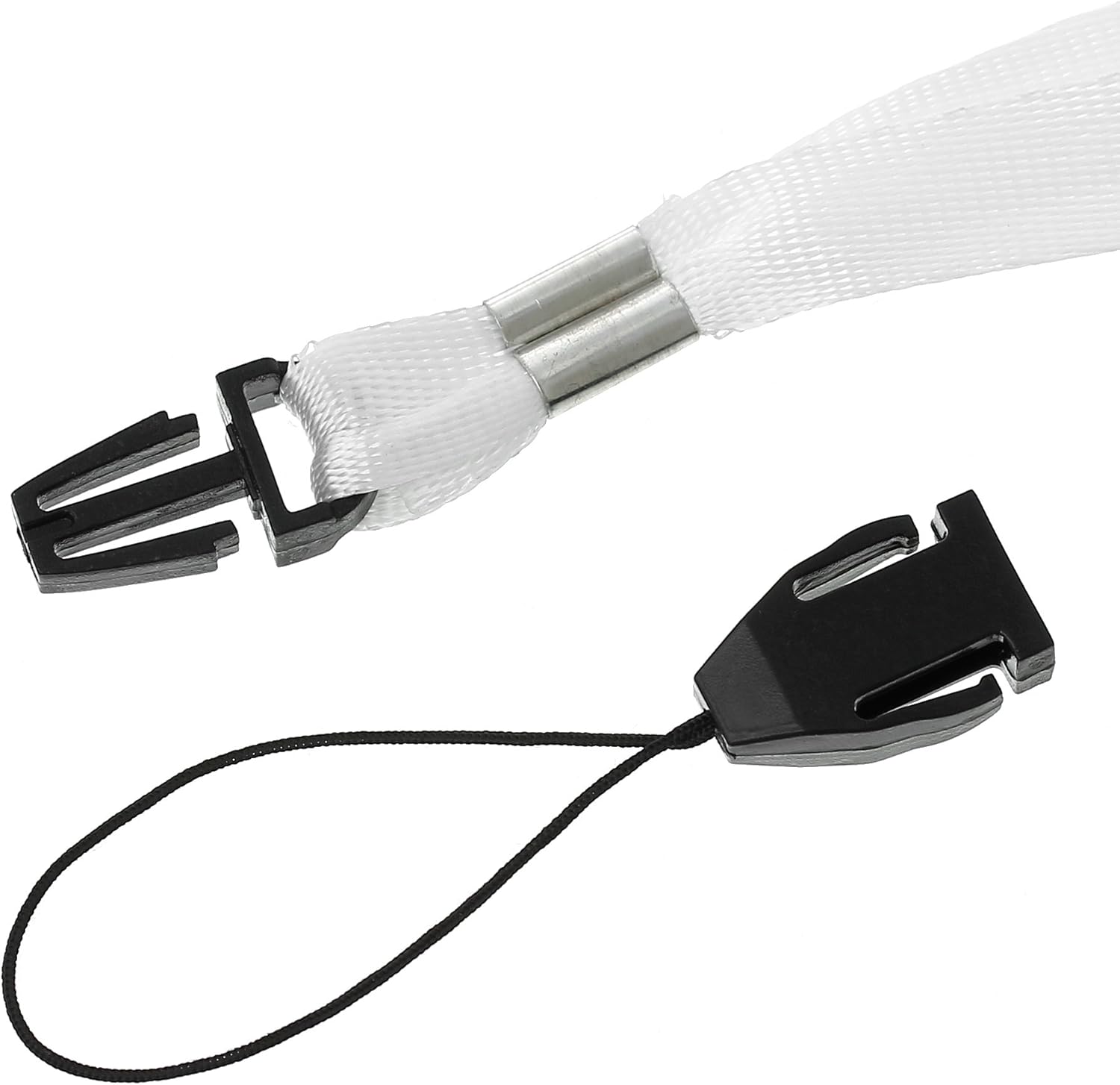 CKB LTD 50 x White Lanyard Neck Strap For ID Card/Mobile Phone/Gym Key/Access Pass Holder Loop Clip, Pack of 50 - Image 3