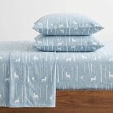 Eddie Bauer - Queen Sheet Set with Fitted Sheet &amp; Pillowcases | 100% Cotton Flannel, Deep Pocket Fitted Sheet, Flat Sheet &amp; Pillowcases Included