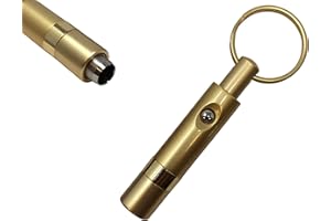 Prestige Import Group - Push Button Cigar Punch Cutter with Key Chain - Color: Gold