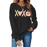 HQP Women Teacher Valentines Sweatshirt: Teacher Sweatshirt Valentine Teach Long Sleeve Pullover Tops