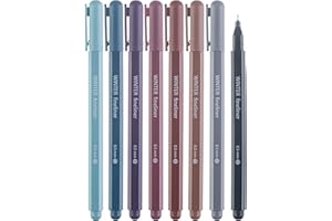 DIVERSEBEE Fine Tip Pens, 8 Bible Pens No Bleed Through, Assorted Colors, 0.5mm Fine Point Fineliner Markers for Journaling, Bible Study Journaling Supplies and Accessories (Winter)