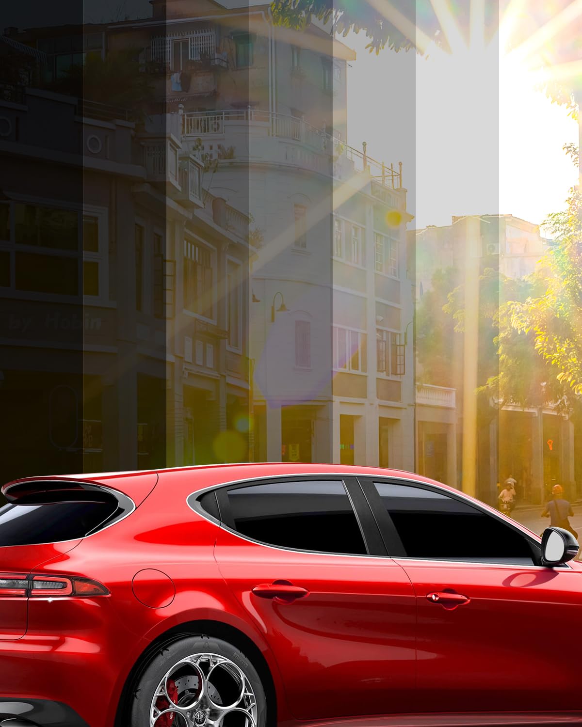 Photo 1 of IAQWE 20% VLT Ceramic Car Window Tint Film 20 in x 25 ft Roll, High Heat Rejection, UV Block & Privacy, Shatterproof & Scratch Resistant - Black