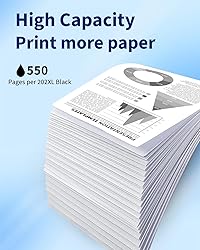 Hookink 202XL Black Ink Cartridges 3-Pack