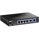 TRENDnet 6-Port 10G Switch, 4 x 2.5G RJ-45 Base-T Ports, 2 x 10G RJ-45 Ports, 60Gbps Switching Capacity, Wall Mountable, 10 G