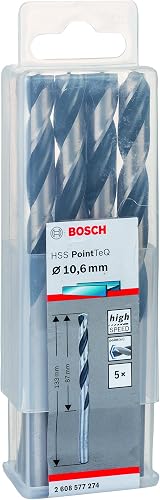 Bosch Professional 5-piece PointTeQ HSS Twist Drill Bit Set Metal