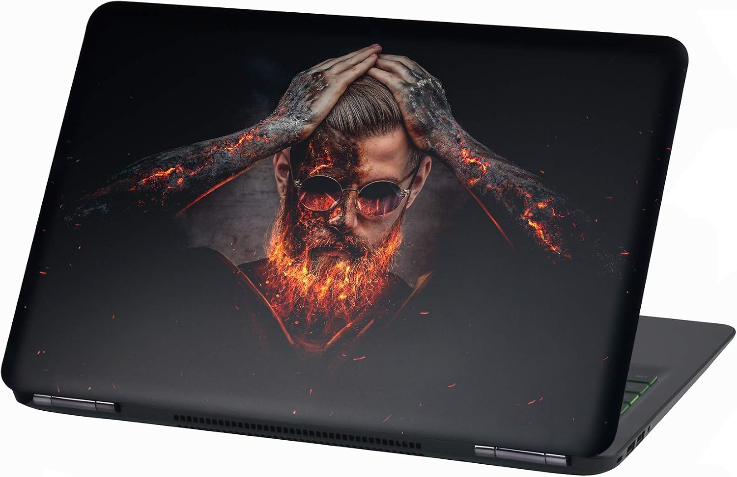 Finest Folia Cover Film for Laptop Adhesive Film Notebook Sticker Protective Vinyl Skin Sticker multicolour LP1 Fire Beard 17 Zoll