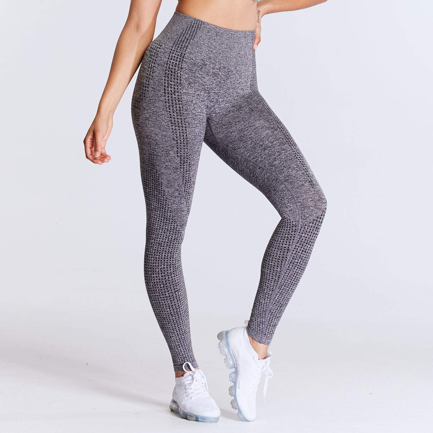 Aoxjox Women's High Waist Workout Gym Vital Seamless Leggings Yoga Pants: Clothing