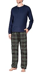 Mens Pajamas Set 2 Piece Pajamas For Men Long