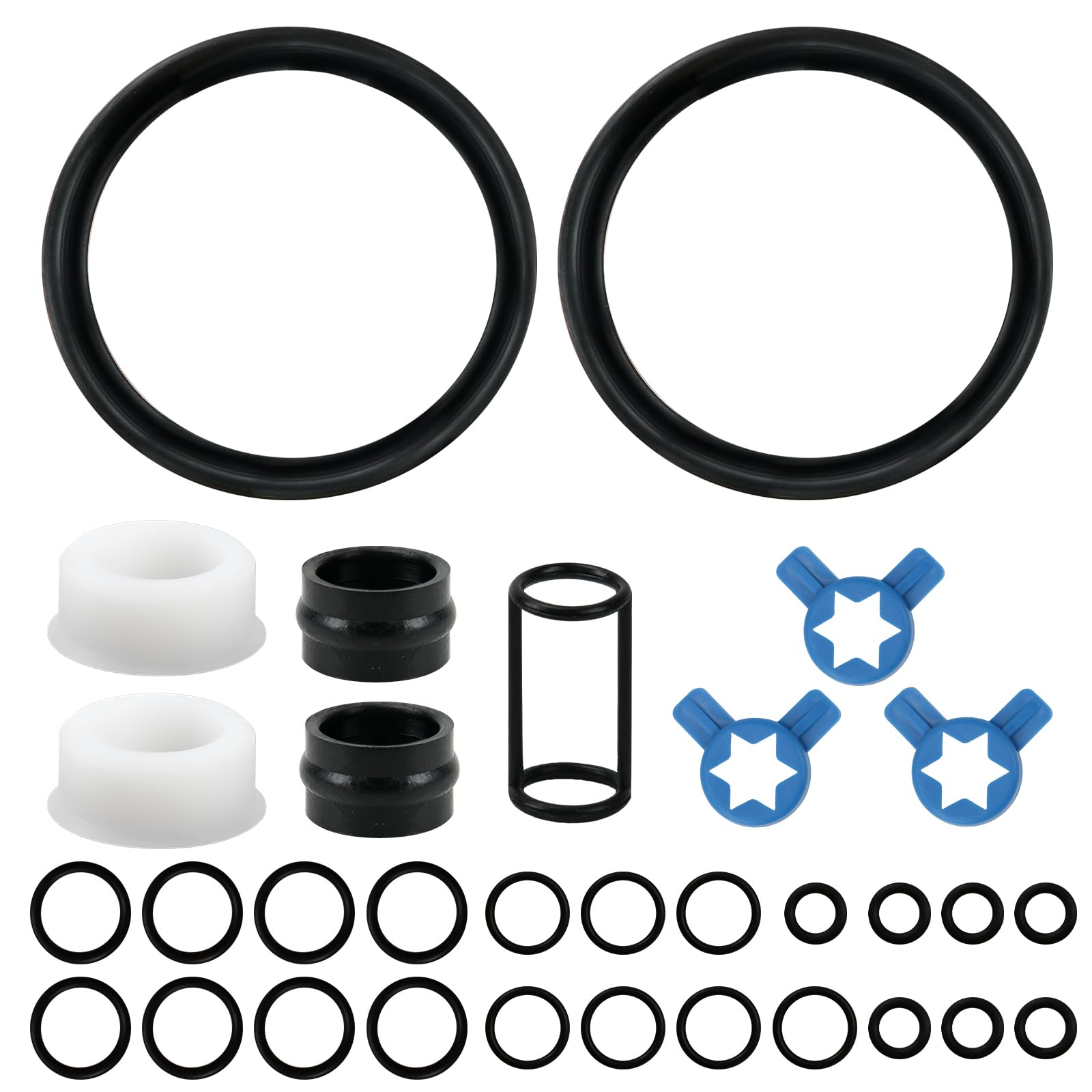 Photo 1 of Tune Up Kit for Taylor 336, 338, 339, 754, 774, 791 and 794, Soft Serve Ice Cream Machine Parts - Includes Seal Draw Valve, Drive Shaft, Door Gasket, Bearing Front, Ice Nozzle Tips Cap & O-Ring Seals