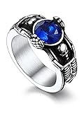 Bandmax Mens Womens Vintage Skull Ring Stainless