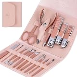 Start Makers Glamour Gaze 16-in-1 Manicure Pedicure Kit Stainless Steel Case