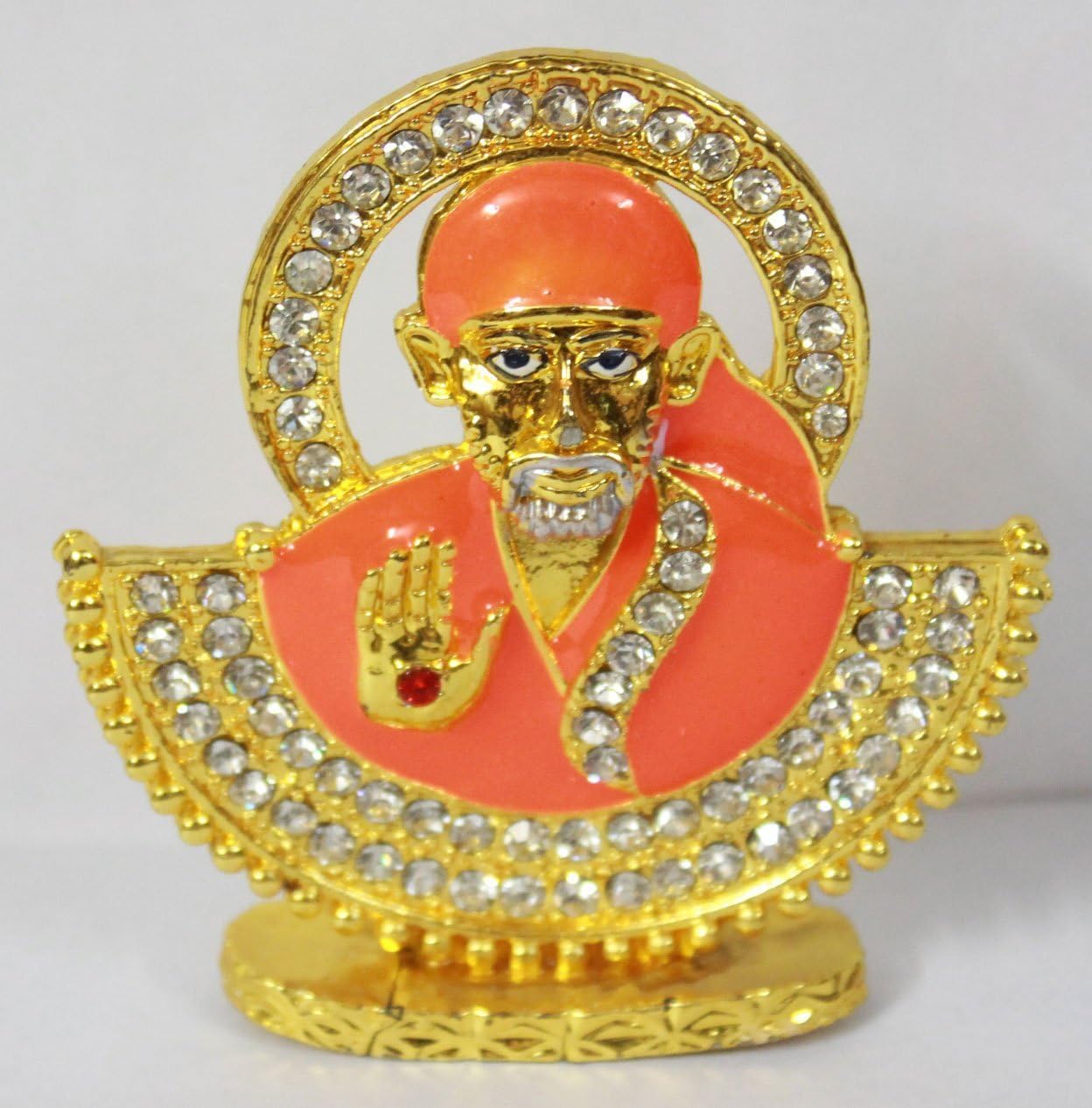 Odishabazaar Sai Baba Idol for Car Dashboard/Home/Office Item 7x6x1.5 cm
