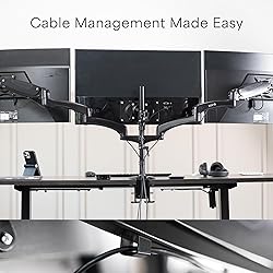 VIVO Triple Pneumatic Monitor Mount for 3 Screens