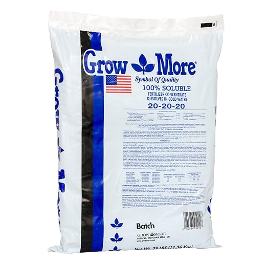 Grow More 5010 All Purpose Fertilizer 202020, 25Pound