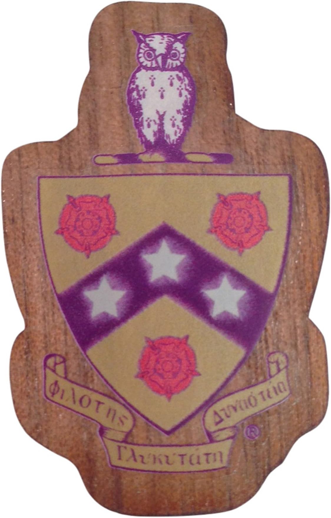 Phi Gamma Delta Fiji Mini Wood Crest 1.5" Paddle Accessory