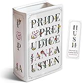 Hazel and Harold’s Pride and Prejudice Book Vase – Large Ceramic Flower Vase with Bookmark and Gift Box