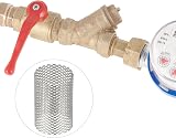 PATIKIL 4 Pcs 304 Stainless Steel Y Strainer Mesh Filter 22mm OD 32mm H Debris view 6