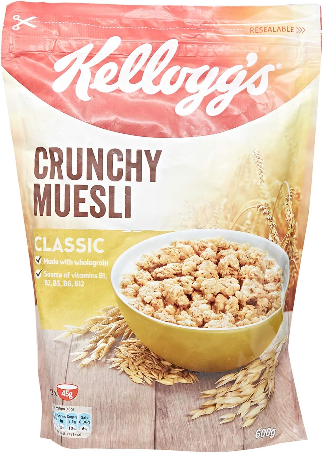 Kellogg's Crunchy Muesli Classic, 600 gm Brown price in UAE Amazon UAE kanbkam