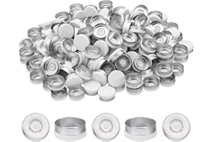 PATIKIL 20mm Flip Off Caps, 200 Pcs Flip Off Caps Flip Off Seals Flip Off Vial Seals Plastic Aluminum Caps Cover for Glass Vi
