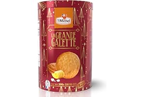 St Michel Christmas La Grandes Galette Butter Cookies Biscuits WIth Sea Salt Tin 300 gr