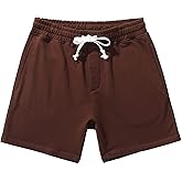 AMY COULEE Mens Athletic Workout Shorts 5.5" Cotton Casual Shorts Elastic Waist Joggers Sports SweatShorts