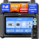 XTOOL D7W OBD2 Scanner Diagnostic Tool Wireless Bidirectional Scan Tool | 39+ Resets, ECU Coding &amp; PMI, AI-Assisted Full System Car Scanner with Crankshaft Relearn EPB ABS Coolant BMS, FCA/CANFD/DoIP