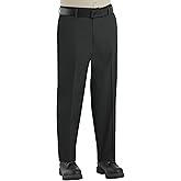 Red Kap Men's Elastic Insert Work Pant, Black, 48W x 32L