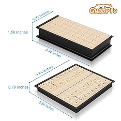 Quadpro Magnetic Japanese Shogi Board Game Set with