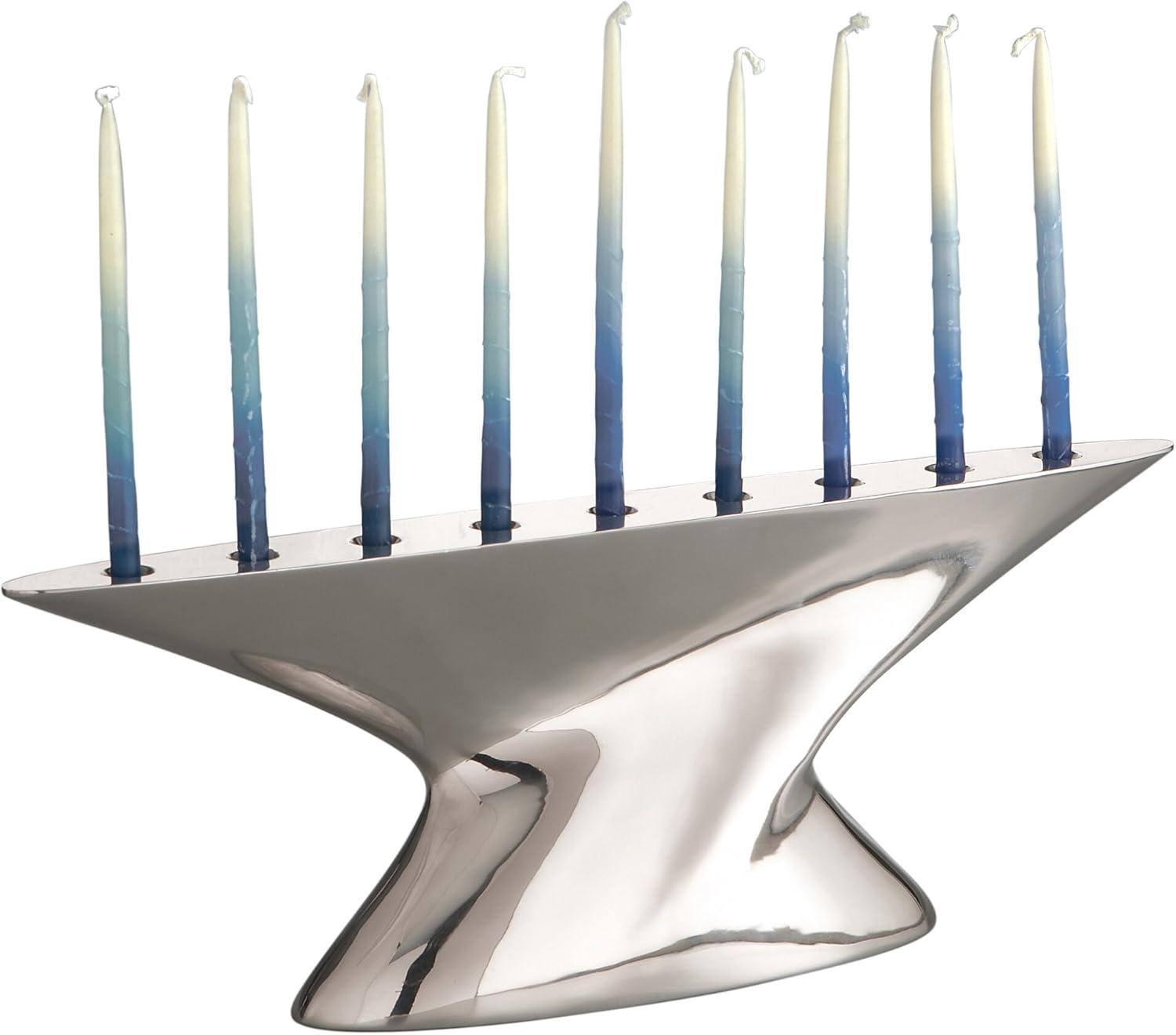 Nambe Twist Alloy Menorah Kitchen & Dining