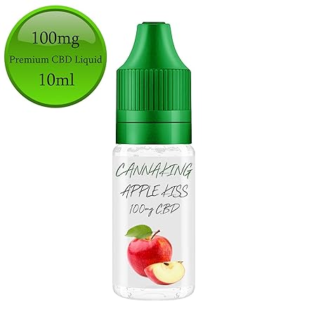 CBD Premium Liquid von Canna King 500mg 300mg 200mg 100mg 50mg Nikotionfrei (AppleKiss, 100mg)