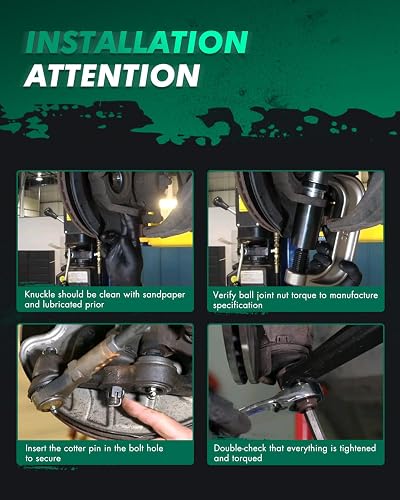 TRQ - Control Arm Ball Joint Tie Rod End Kit 8 Piece Set - 1998 - 2005