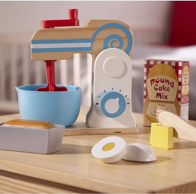 melissa and doug make a cake mixer set