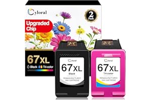67xl Ink Cartridges for HP 67 Ink Cartridges for HP Deskjet 2800e Ink Cartridges for Deskjet 2827e 2852e 4200e 2855e 2755e 27