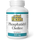 Natural Factors Phosphatidyl Choline 420 mg, 90 Softgels, Healthy Brain & Nerve Function