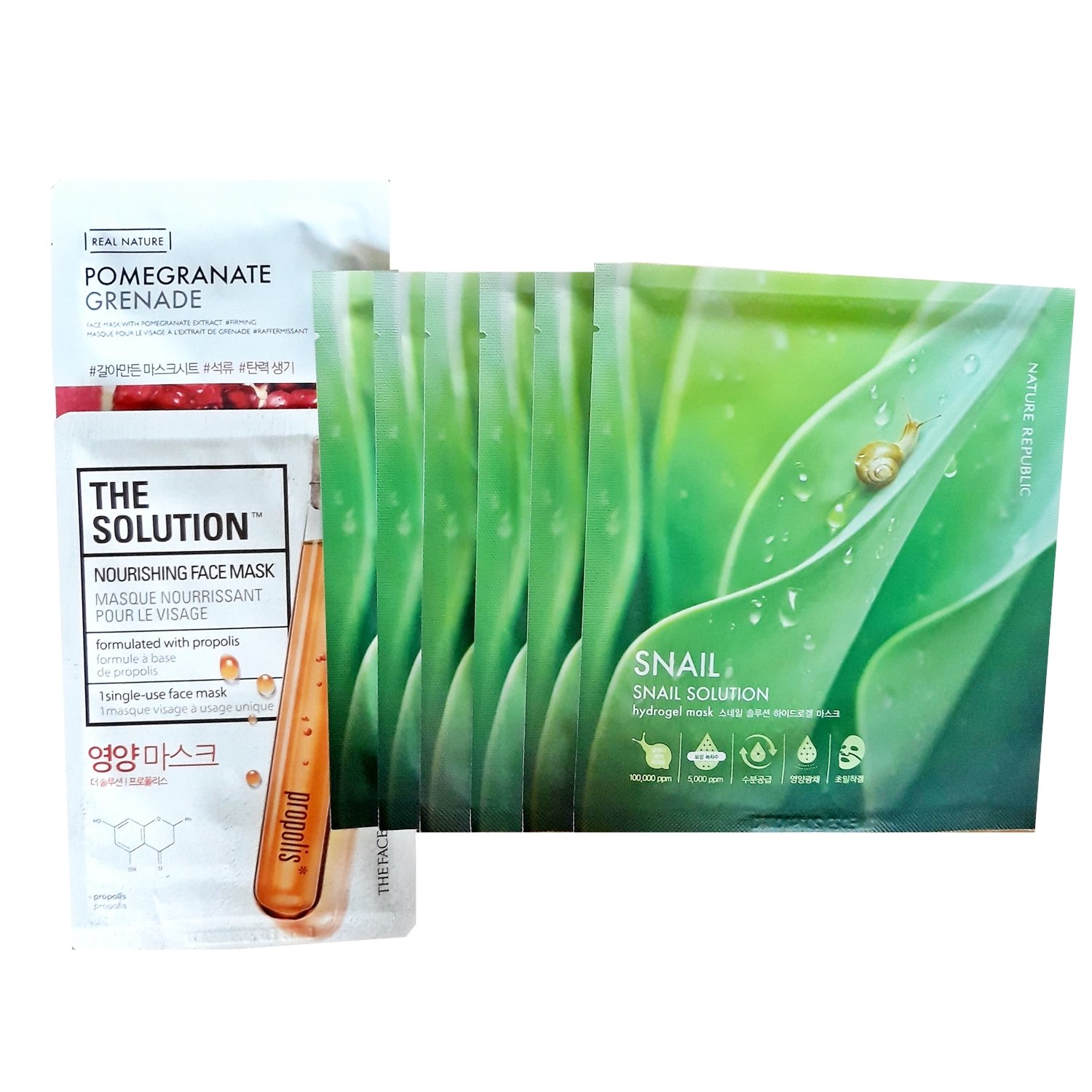 Nature Republic Snail Solution Hydrogel Mask Sheets 6pcs Original Korean Facial Mask Buy Online In Grenada At Grenada Desertcart Com Productid