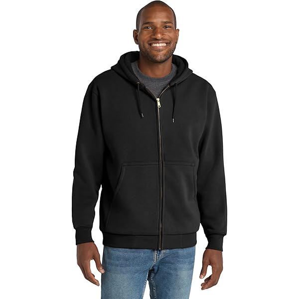 Joe's USA Men's Full Zipper Hoodies - Hooded Sweatshirts-S-Color