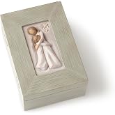Willow Tree Mother and Daughter Keepsake Box, Hand-Painted, Jewelry Storage | Hand-Painted Keepsake Box, Sentimental Gift for Loved Ones, Holds Jewelry and Treasures, Sculpted by Artist Susan Lordi